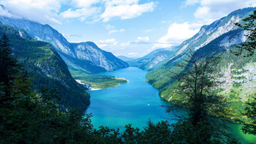 Картинка lake+koenigssee bavarian+alps природа реки озера lake koenigssee bavarian alps