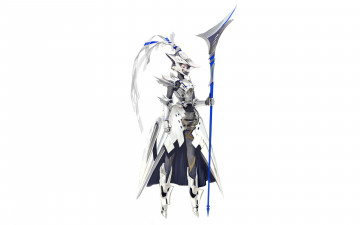 Картинка аниме оружие +техника +технологии девушка рыцарь доспехи