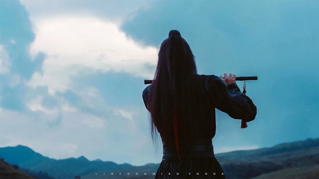 Обои картинки фото кино фильмы, the untamed, вэй, усянь, флейта