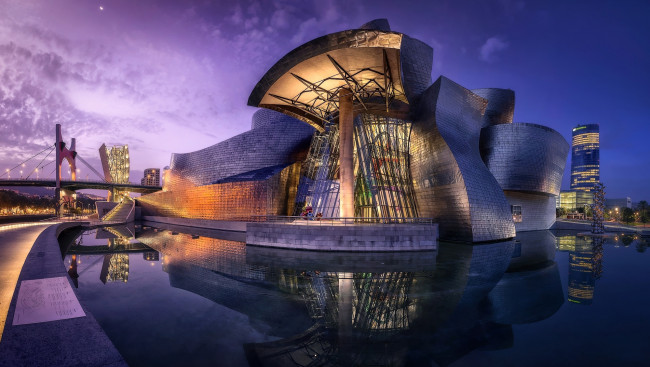 Обои картинки фото guggenheim museum, bilbao, spain, города, - исторические,  архитектурные памятники, guggenheim, museum