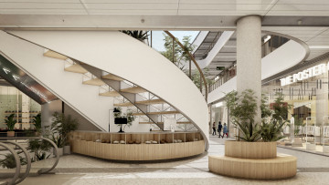 обоя интерьер, холлы,  лестницы,  корридоры, лестница