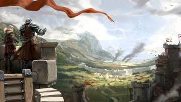 Картинка видео+игры albion+online крепость люди горы