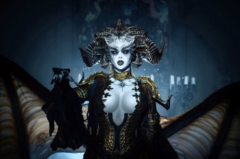 Картинка девушки мария+давыдова+ lady+melamory образ костюм косплей наряд рога крылья