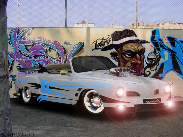 Обои картинки фото ghia, karmann, by, sparco, автомобили, volkswagen