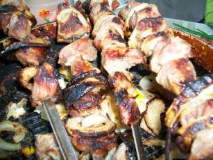 Картинка еда шашлык барбекю