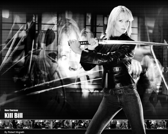 Обои картинки фото Uma Thurman, девушки