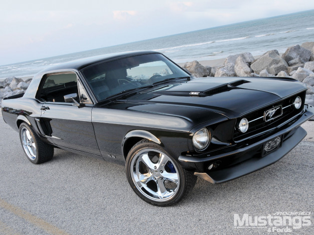 Обои картинки фото 1967, ford, mustang, coupe, автомобили