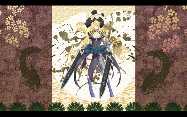 Обои картинки фото аниме, samurai, girls
