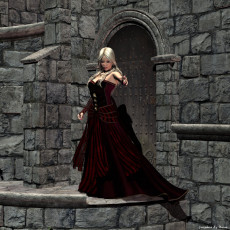 Картинка 3д графика people люди крыльцо девушка