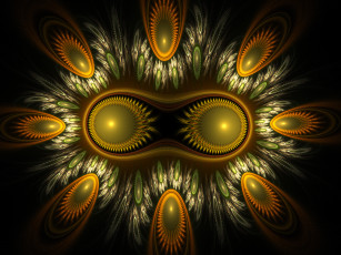 Картинка 3д графика fractal фракталы цвета узор фон