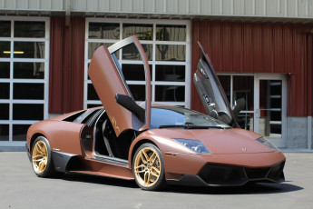 Картинка автомобили lamborghini brown lp640 murcielago