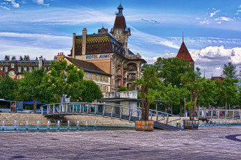 Картинка города мосты швейцария лозанна