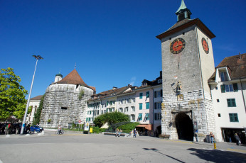 Картинка города улицы площади набережные швейцария золотурн