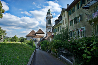 Картинка города улицы площади набережные золотурн швейцария