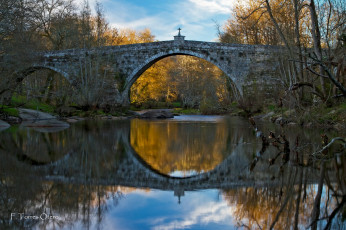 Картинка средневековый мост clodio города мосты испания