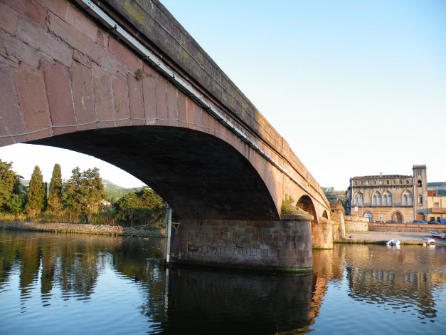 Обои картинки фото города, мосты, боза, сардиния, италия