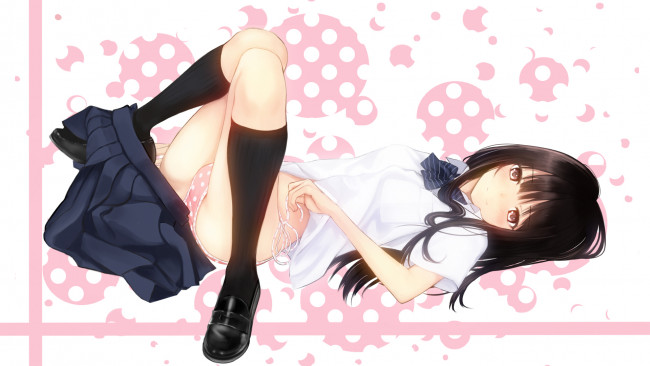 Обои картинки фото аниме, *unknown, другое, школьная, форма, девушка