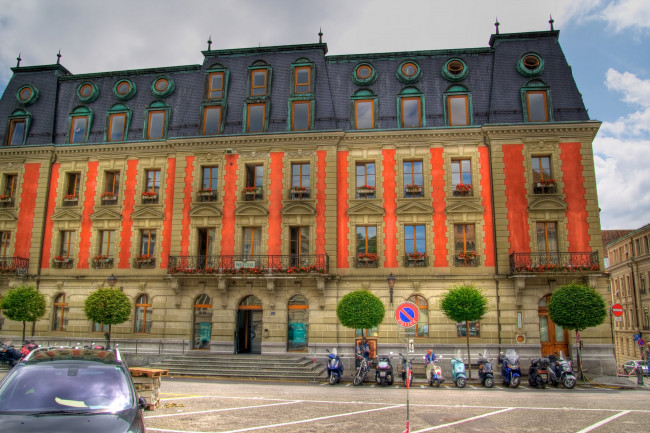 Обои картинки фото города, здания, дома, во, лозанна, швейцария