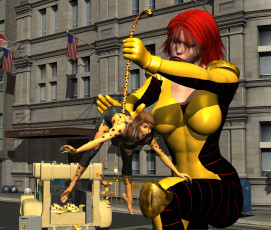 Картинка 3д графика fantasy фантазия девушка существо