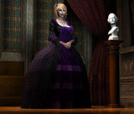 Картинка 3д графика people люди девушка комната