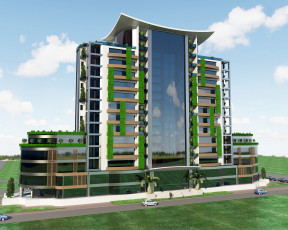 Картинка 3д графика architecture архитектура дом