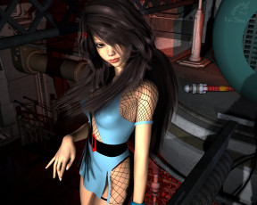 Картинка 3д графика people люди девушка