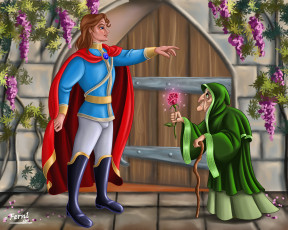 Картинка мультфильмы beauty and the beast старушка парень