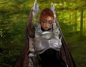 Картинка 3д графика elves эльфы лес эльфийка