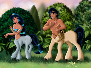 обоя мультфильмы, aladdin, кентавры