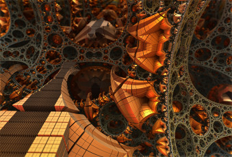 Картинка 3д графика fractal фракталы фон узор цвета