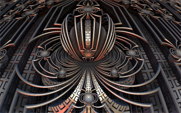 Картинка 3д графика fractal фракталы узор фон