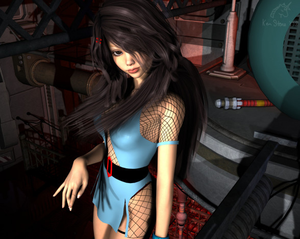 Обои картинки фото 3д, графика, people, люди, девушка