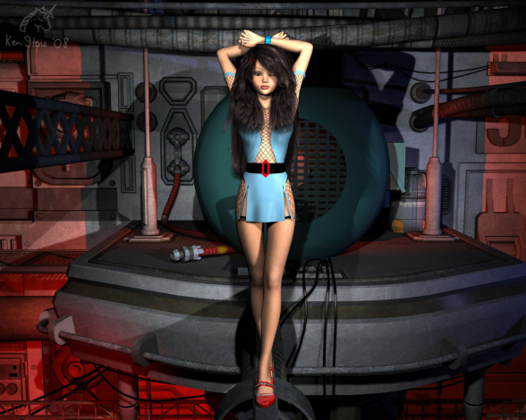 Обои картинки фото 3д, графика, people, люди, девушка