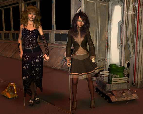 Обои картинки фото 3д, графика, people, люди, девушки