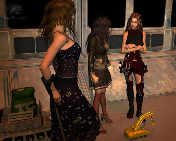 Обои картинки фото 3д, графика, people, люди, девушки