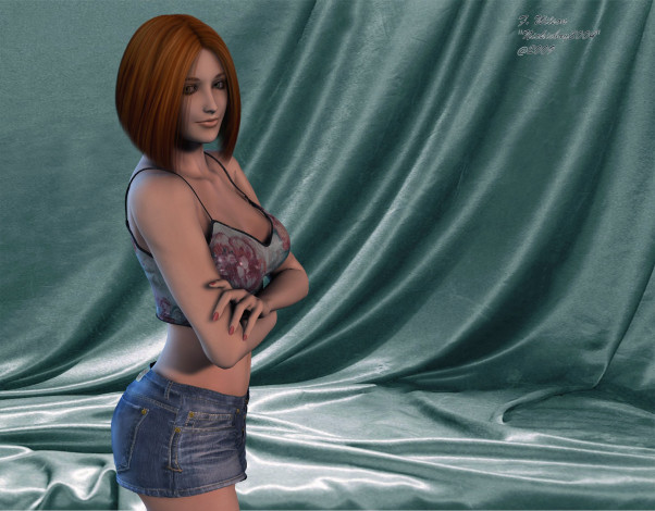 Обои картинки фото 3д, графика, people, люди, девушка