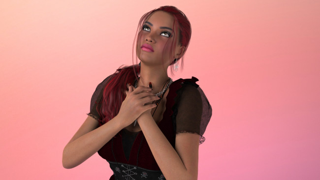 Обои картинки фото 3д, графика, people, люди, девушка