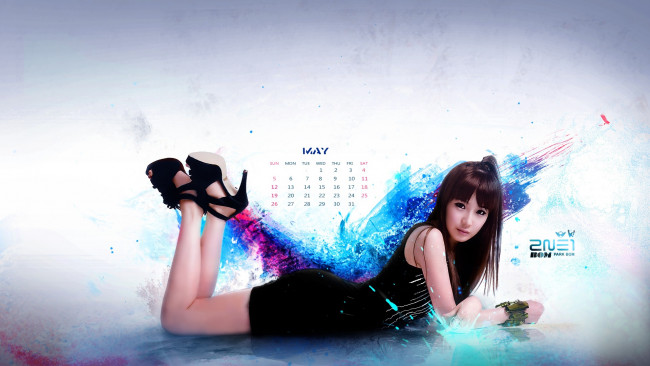 Обои картинки фото календари, девушки, девушка