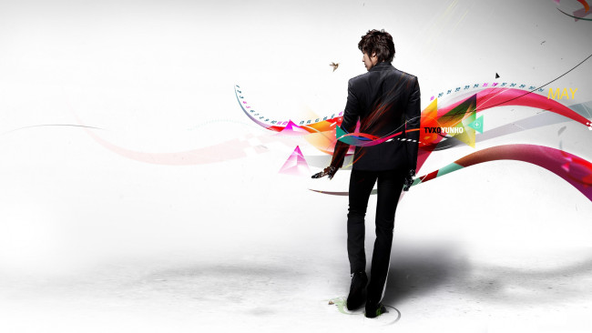 Обои картинки фото календари, люди, парень