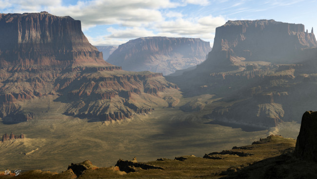 Обои картинки фото 3д, графика, nature, landscape, природа, горы