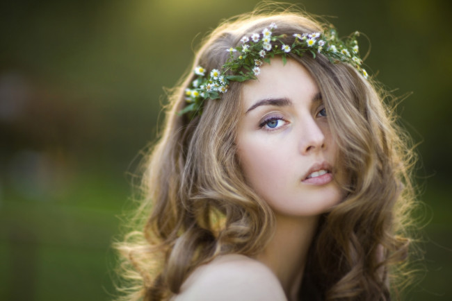 Обои картинки фото -Unsort Лица Портреты, девушки, unsort, лица, портреты, венок