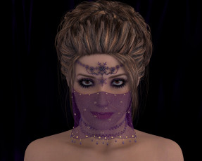 обоя 3д графика, portraits , портрет, взгляд, девушка