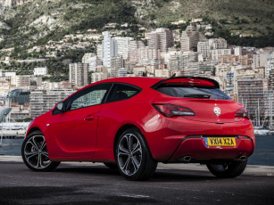 обоя автомобили, vauxhall, красный, 2013г, turbo, astra, gtc