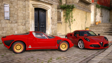 Картинка автомобили 3д красный