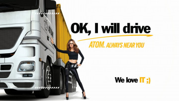 Картинка автомобили авто+с+девушками очки каблуки модель грузовик atom alessandra ambrosio