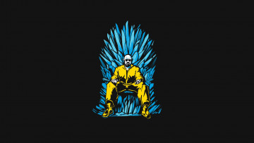 Картинка рисованные минимализм трон heisenberg walter white breaking bad game of thrones поза
