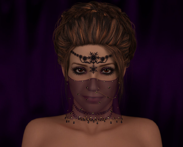 Обои картинки фото 3д графика, portraits , портрет, девушка, взгляд