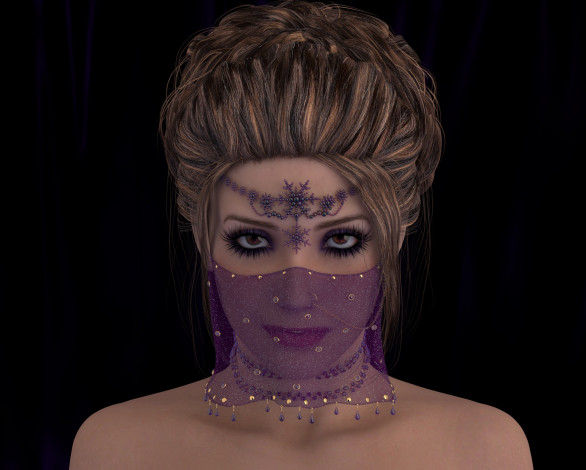 Обои картинки фото 3д графика, portraits , портрет, взгляд, девушка