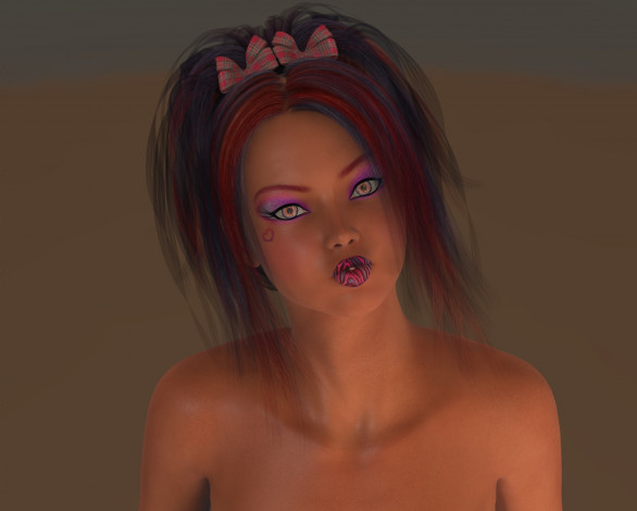 Обои картинки фото 3д графика, portraits , портрет, взгляд, девушка