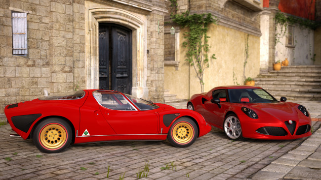 Обои картинки фото автомобили, 3д, красный